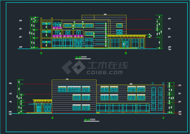南京某地多层饭店建筑CAD施工图-图二