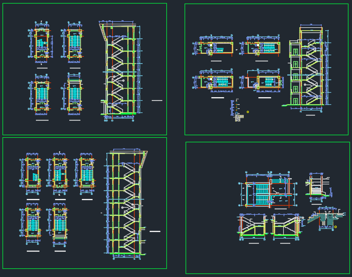北京某地楼梯建筑CAD设计施工图