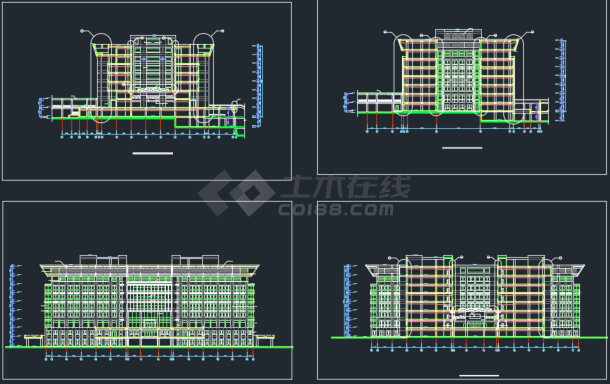 北京某地办公楼建筑CAD设计施工图-图一
