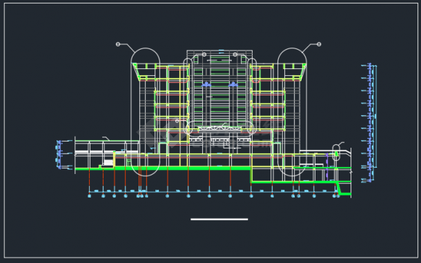 北京某地办公楼建筑CAD设计施工图-图二