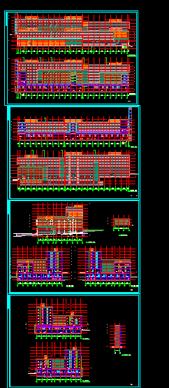 [山东]8层现代风格门诊综合楼病房CAD设计图-图一
