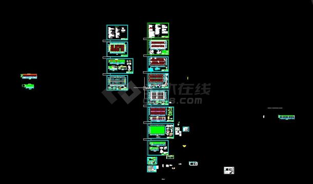 精选钢结构厂房建筑施工图（共10套）-图一