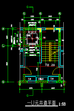某电梯间及井道的全套cad设计详图-图二