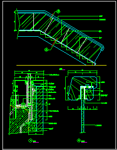 楼梯造型建筑大样图的全套cad设计图-图二