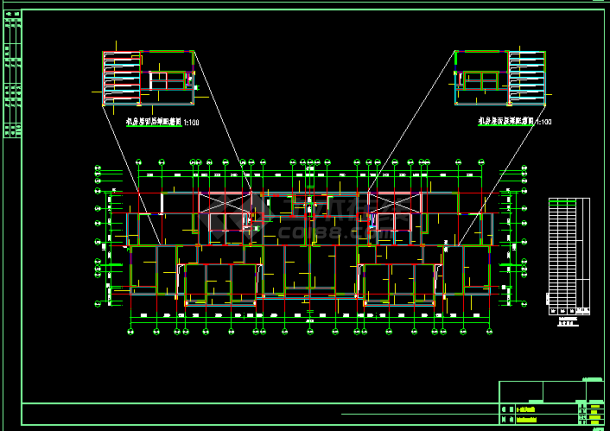 高层住宅建筑结构图含地下室结构图-图二