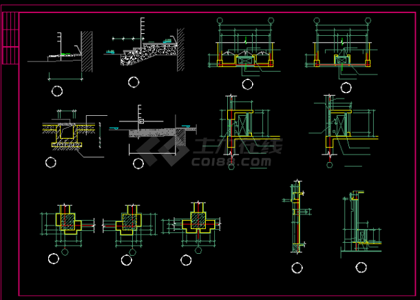 收费站全套建筑施工CAD设计图纸-图二