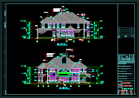 浦东世纪花园二期南块小别墅方案及建筑施工图带效果图-图二