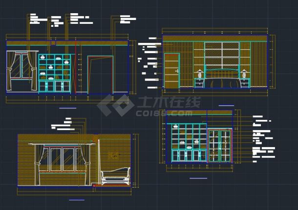 广东珠海某别墅建筑主楼设计CAD详情图-图二
