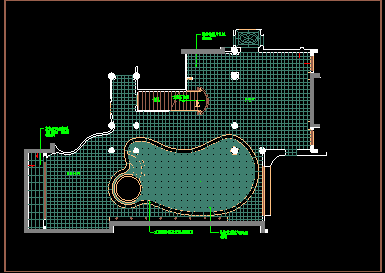 龙湾别墅地下一层建筑CAD设计施工平立面图纸-图二