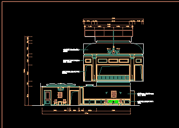 龙湾别墅一层建筑CAD设计施工平立面图纸-图二