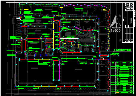 某工厂厂区路灯照明电气设计CAD施工方案图纸-图二