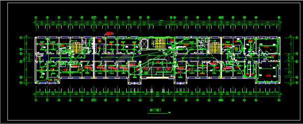 某医院内部全套电气设计施工CAD方案图纸-图二
