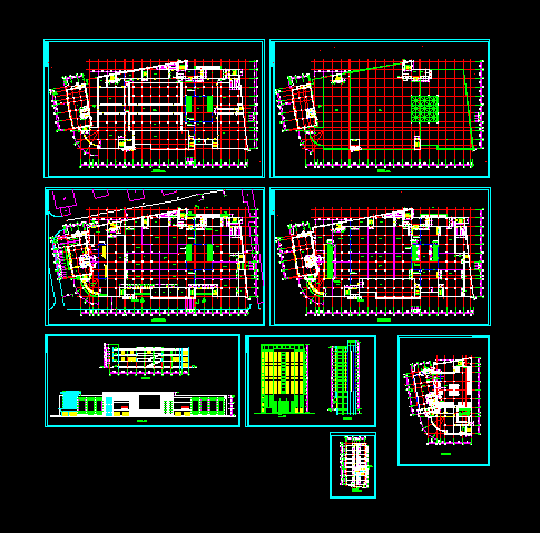 某大型商场设计施工CAD建筑平立面方案_图1