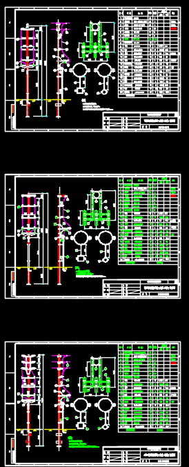 10kV架空线路电缆上杆CAD图-图一