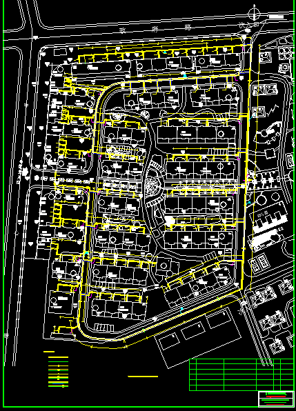 某大型住宅社区热力管网cad施工设计图纸-图二