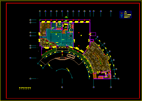 酒店装修建筑施工CAD方案设计图-图二