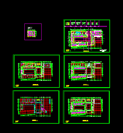 某小学教学楼平面图的CAD施工方案图