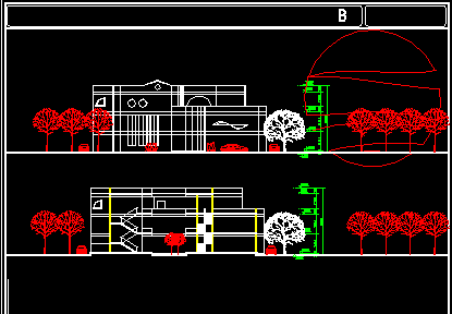 某市一所幼儿园建筑CAD施工设计方案图纸-图二