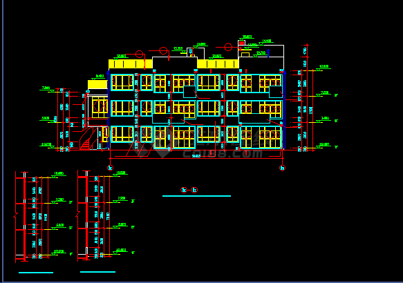 某幼儿园建筑CAD设计平面施工图纸-图二