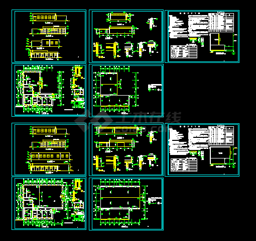 职工餐厅建筑设计CAD方案施工图-图一