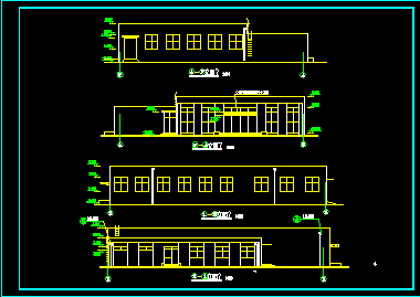 职工餐厅建筑设计CAD方案施工图-图二