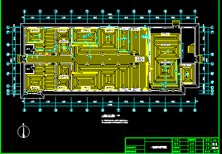 某公司大型食堂及宿舍楼整套采暖cad平面设计施工图纸-图二