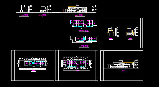岱山商铺、办公楼建筑设计施工CAD带效果图