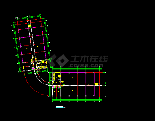 小县城酒楼建筑施工cad设计方案图纸-图二