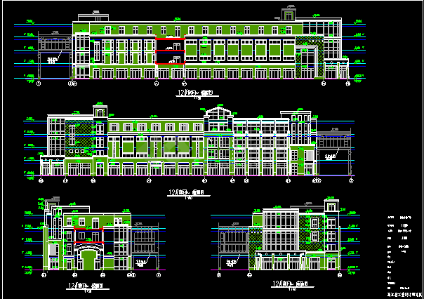 盐城中茵海华广场12#楼CAD建筑设计施工图-图二
