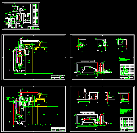 某1台6th锅炉设计圈套采暖图纸