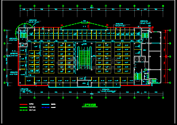 某市银泰服饰城建筑CAD施工设计结构图-图二