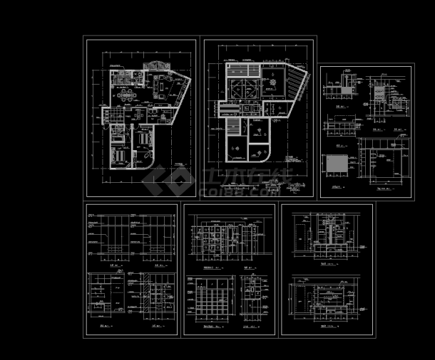 实用居住家庭室内装修设计CAD图-图一