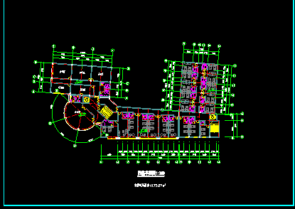 某市星级酒店方案CAD建筑施工设计图-图二
