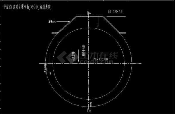 长江三峡水利枢纽大坝及电站厂房cad建筑设计施工图-图二