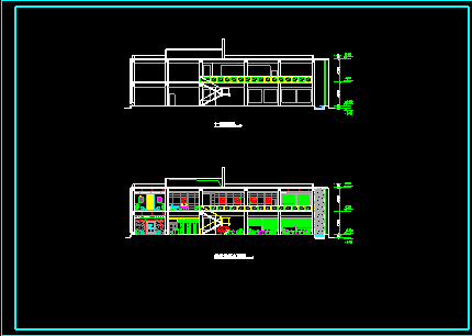 办公别墅建筑设计施工CAD方案图带总图-图二