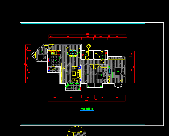 某住宅装修室内设计cad施工方案图5-图二