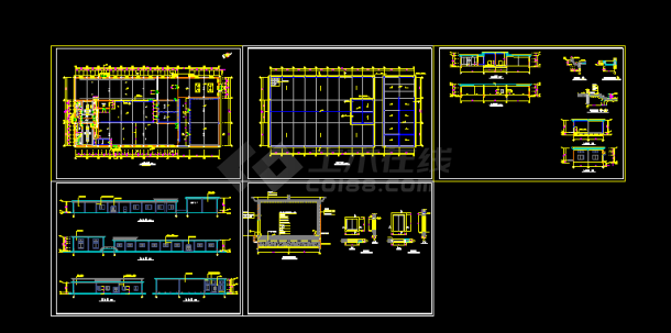 [临海]一整套冷库建筑的cad设计方案图纸-图一