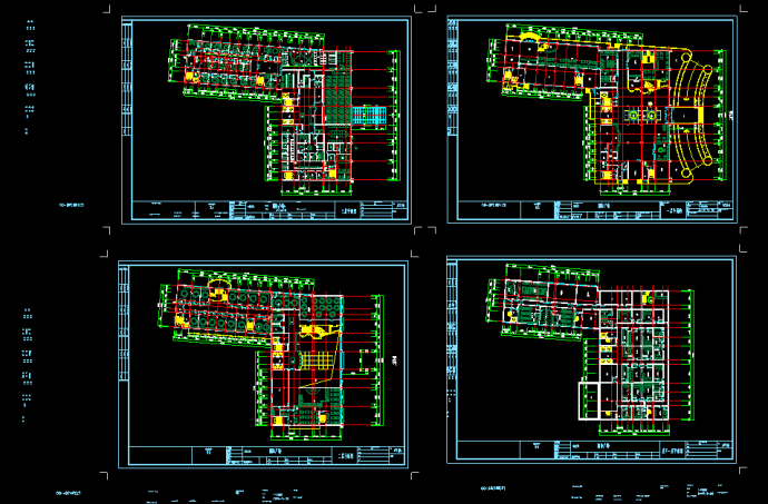 某市国际广场建筑CAD设计施工平面图_图1