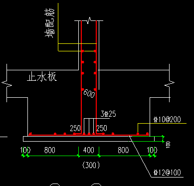 某市展览中心建筑基础结构设计cad施工图-图二