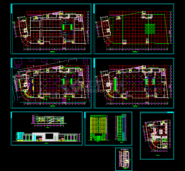 某大型商场设计CAD建筑施工方案图纸-图一