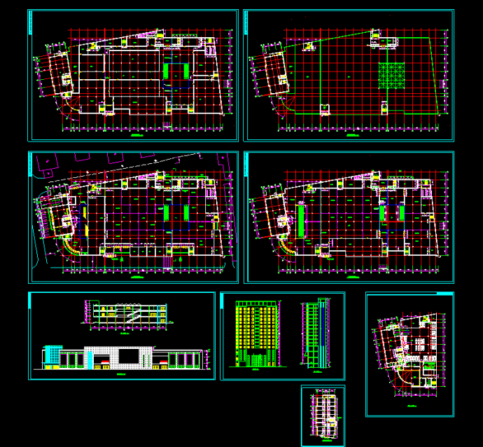 某大型商场设计CAD建筑施工方案图纸_图1