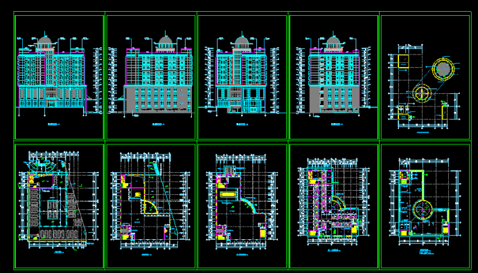 某大酒店建筑CAD设计施工方案图纸_图1