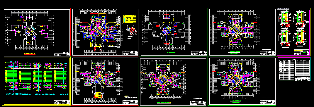某市住宅楼cad电气施工成套设计图纸