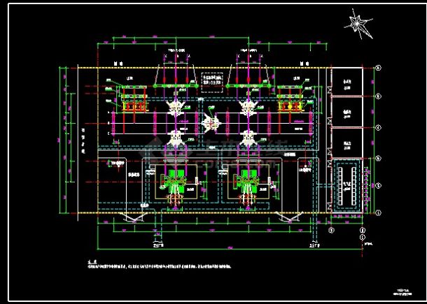 某热电厂升压站电气设计总平面cad施工详图-图二