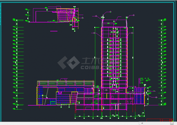 吴江海悦花园大酒店建筑设计CAD施工图-图二