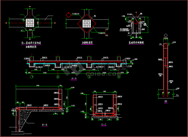 一套完整的小钢结构工业车间CAD图纸dwg格式-图二