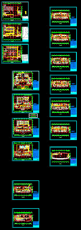 [江西]某地区质监楼中央空调系统cad施工设计图-图一