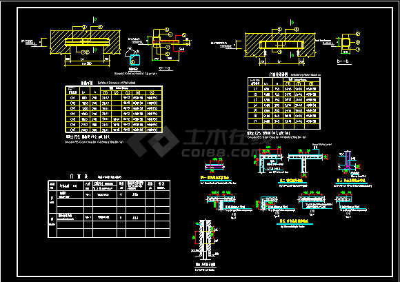 涉外项目汽车库结构施工CAD方案设计图-图二