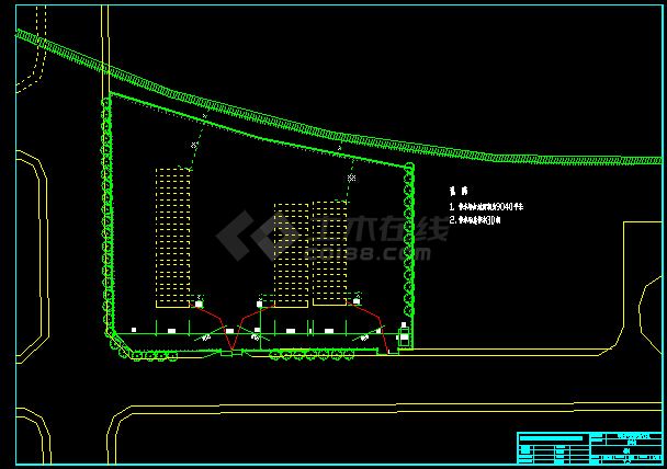 一整套厂区道路照明电气线路cad平面设计施工整图-图二