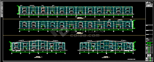 永安某公司钢结构工程CAD方案设计全套图带报价-图二